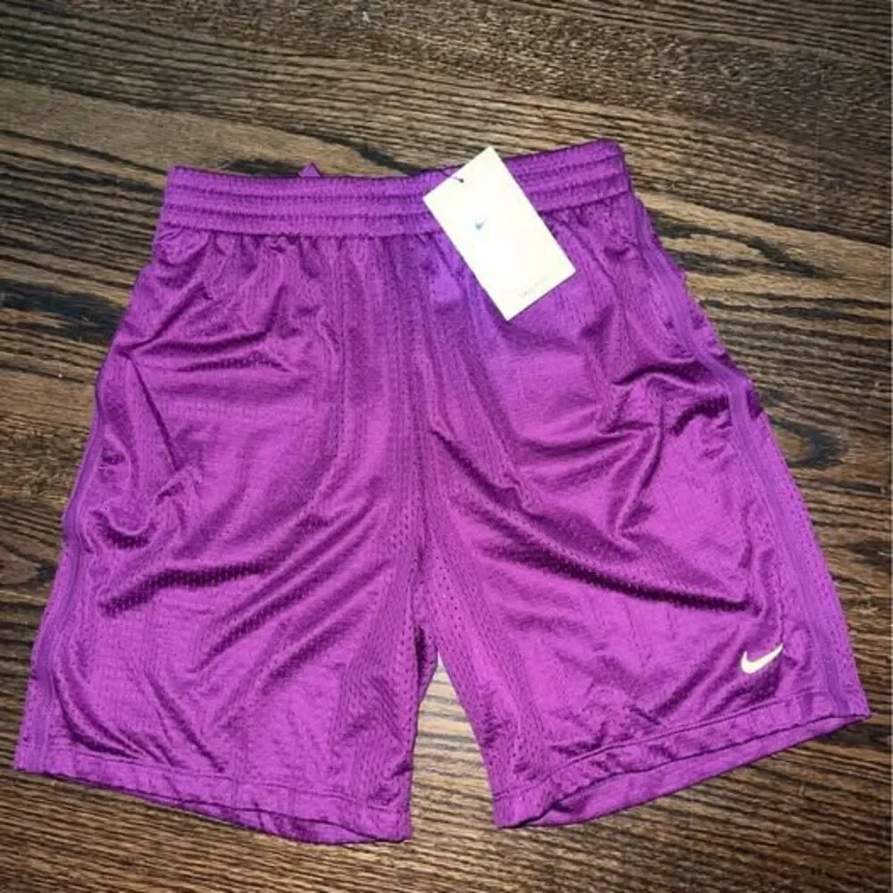 Large Nike Kids Jersey Shorts Purple Summer Training